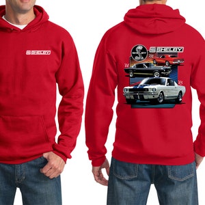 Various Shelby Front & Back Print Adult Unisex Ford Hoodie 17929D1-FB-PC90H
