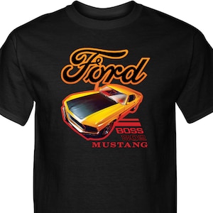 Ford Mustang Yellow Boss 302 Tall T-Shirt 22546HD1-PC61T