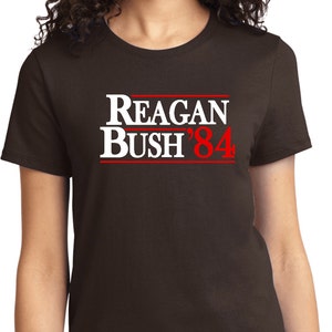 Ladies Reagan Bush 1984 Shirt REAGAN84-LPC61