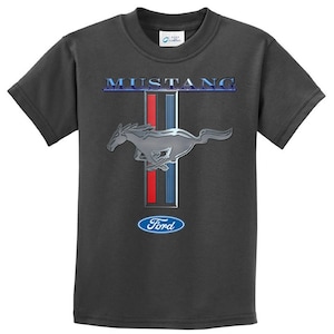 Kid&#39;s Ford Shirt Mustang Stripe Tee T-Shirt 13732D1-PC61Y