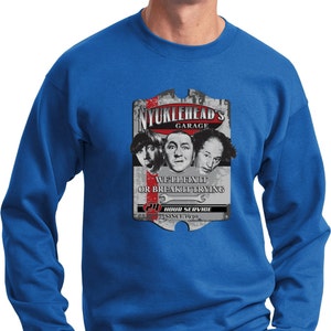 The Three Stooges Nyuklehead&#39;s Garage Sweatshirt 18664D2-PC90