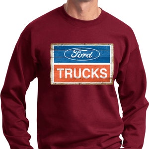 Men&#39;s Ford Sweatshirt Ford Trucks Logo Sweat Shirt 19688D2-PC90
