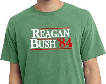 Reagan Bush 1984 Pigment Dyed Tee T-Shirt REAGAN84-PC099