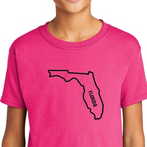 Florida State Outline Kid's Soft Style T-Shirt