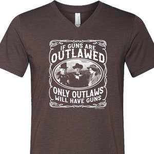 The Three Stooges Outlaws Tri Blend V-neck T-Shirt 26281ED2-C3415