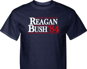 Reagan Bush 1984 Tall Tee T-Shirt REAGAN84-PC61T