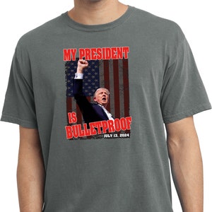 2024 Donald Trump My President Adult Unisex Pigment Dyed Tee T-Shirt 27130HD2-PC099