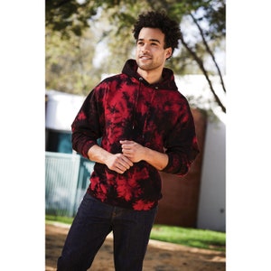 Crystal Tie-Dye Pullover Hoodie PLAIN-PC144