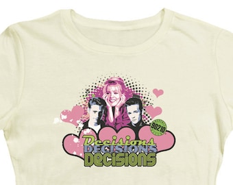 Beverly Hills 90210 Decisions Juniors and Women Cream T-Shirts