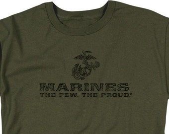 Cuerpo de Marines de EE. UU. Los pocos, los orgullosos camisas verdes militares