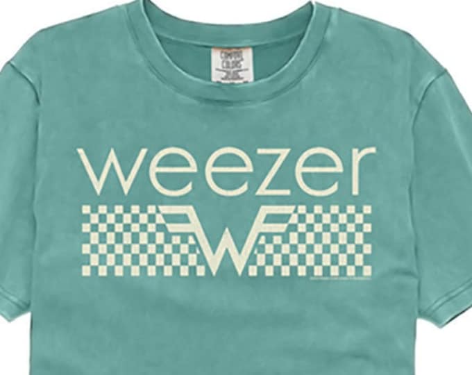 Weezer Checkered Logo Shirts