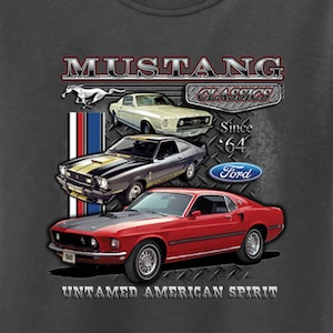 Ford Classic Mustangs Untamed Kid&#39;s Tee T-Shirt 21286D1-PC61Y