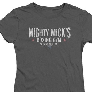 Rocky Mighty Mick&#39;s Boxing Juniors and Women Charcoal T-Shirts