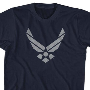 U.S. Air Force Logo Adult Navy Blue Shirts