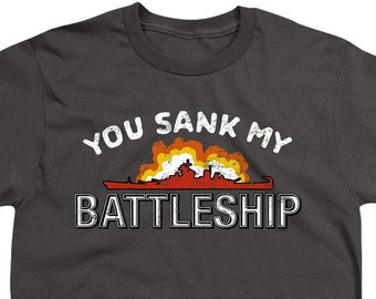 Battleship You Sank My Ship Kid's Charcoal T-Shirts