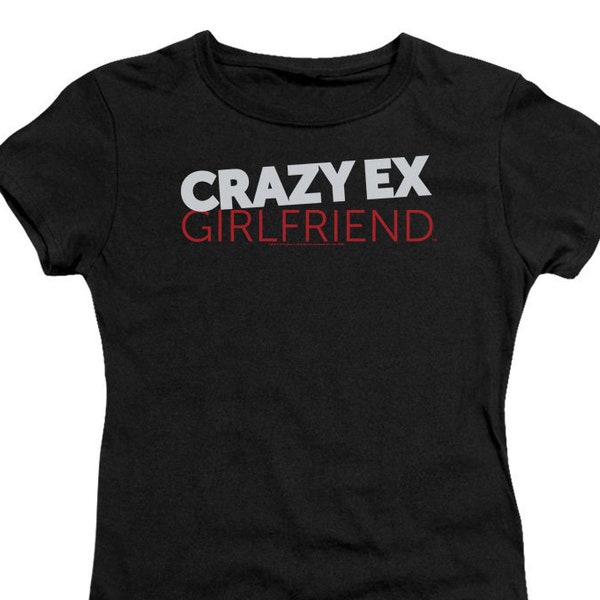 Crazy Ex Girlfriend Logo Juniors and Women Black T-Shirts