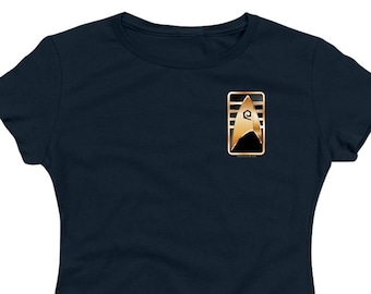 Star Trek Discovery Cadet Badge Juniors and Women Navy T-Shirts