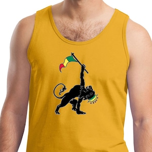 Männer Rasta Löwen-Dreieck Rastafarian Tank Top TRIANGLE-2200