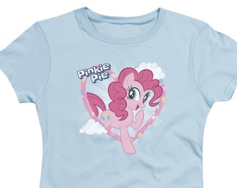 My Little Pony Pinkie Pie Juniors and Women Light Blue T-Shirts