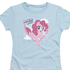 My Little Pony Pinkie Pie Juniors and Women Light Blue T-Shirts