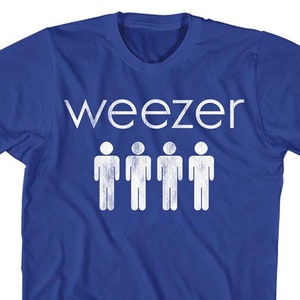 Weezer 4 Dudes Royal Blue Shirt