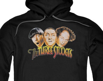 Three Stooges Logo Black Shirts