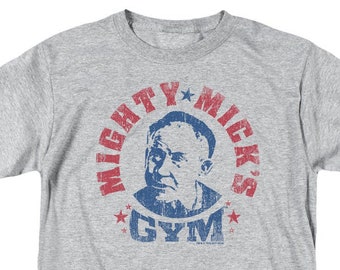 Rocky Vintage Mighty Mick's Gym Athletic Heather Shirts