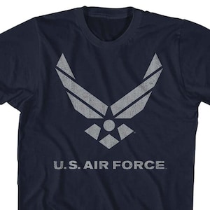 U.S. Air Force Lighter Logo Adult Navy Blue Shirts