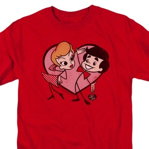 Amo a Lucy Dibujos animados Amor Camisas rojas imagen 1