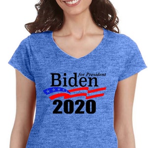 Biden For President 2020 Women&#39;s Fit V-Neck T-Shirt BIDEN2020-64V00L