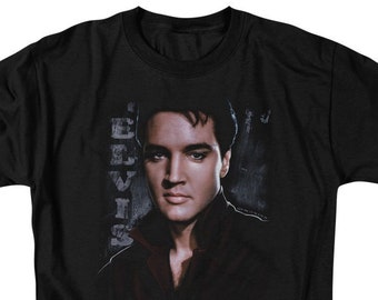 Elvis Presley Serious Pose Black Shirts