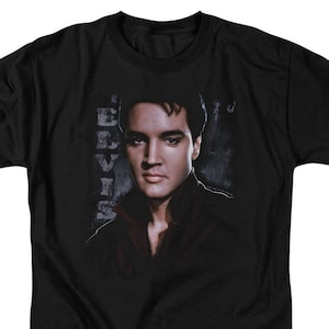 Elvis Presley Serious Pose Black Shirts