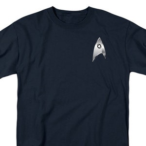 Star Trek Discovery Science Badge Navy Shirts