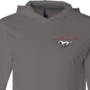 Ford Mustang Pocket Print Lightweight Hoodie Tee T-Shirt 21286D1-PP-3512
