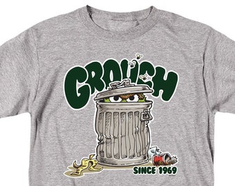 Sesame Street Grouch Since 1969 Heather Shirts