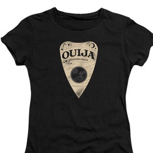 Ouija Planchette Juniors and Women Black T-Shirts