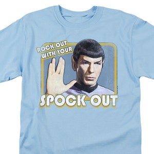 Star Trek Spock Out Light Blue Shirts