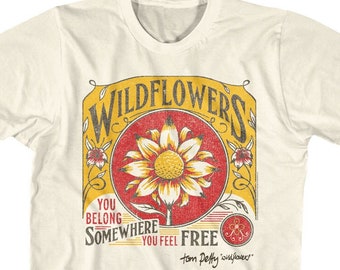 Tom Petty Wildflowers Natural Shirts