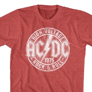 AC/DC High Voltage 1975 Rock & Roll Shirts
