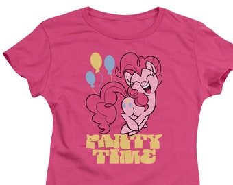 My Little Pony Party Time Juniors and Women Hot Pink T-Shirts