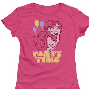 My Little Pony Party Time Juniors and Women Hot Pink T-Shirts