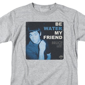 Bruce Lee Be Water My Friend Athletic Heather Shirts - Etsy