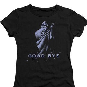 Ouija Good Bye Juniors and Women Black T-Shirts
