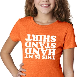 This is My Handstand Shirt Girl's Gymnastics Tee T-Shirt HANDSTAND-3712