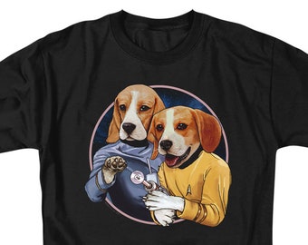 Camisas negras de perros de Star Trek