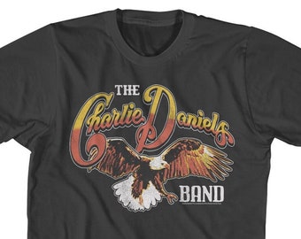 Vintage 1970s the Charlie Daniels Band Decal Tee. Size Large Vintage 1970s the Charlie Daniels Band Decal Tee. Size Large