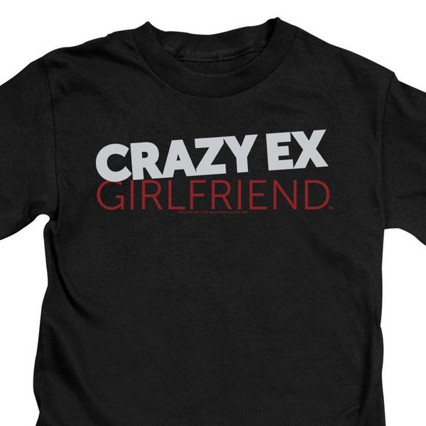 Crazy Ex Girlfriend Logo Kid's Black T-Shirts