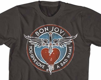 Vintage Bon Jovi Crew T-shirt 1988 the Jersey Syndicate Tour