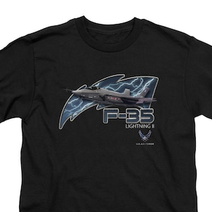 U.S. Air Force F-35 Lightning II Kid&#39;s Black T-Shirts