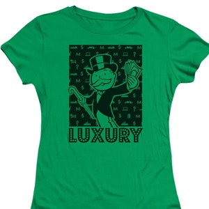 Monopoly Luxury Juniors and Women Kelly T-Shirts